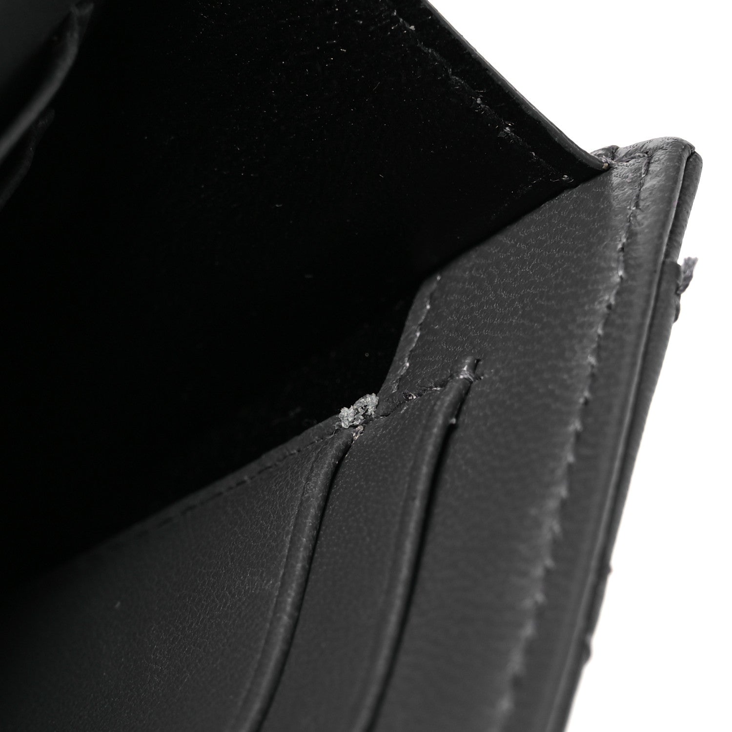 Saint Laurent Lambskin Quilted Monogram Gaby Small Envelope Wallet Fog 11 of 15