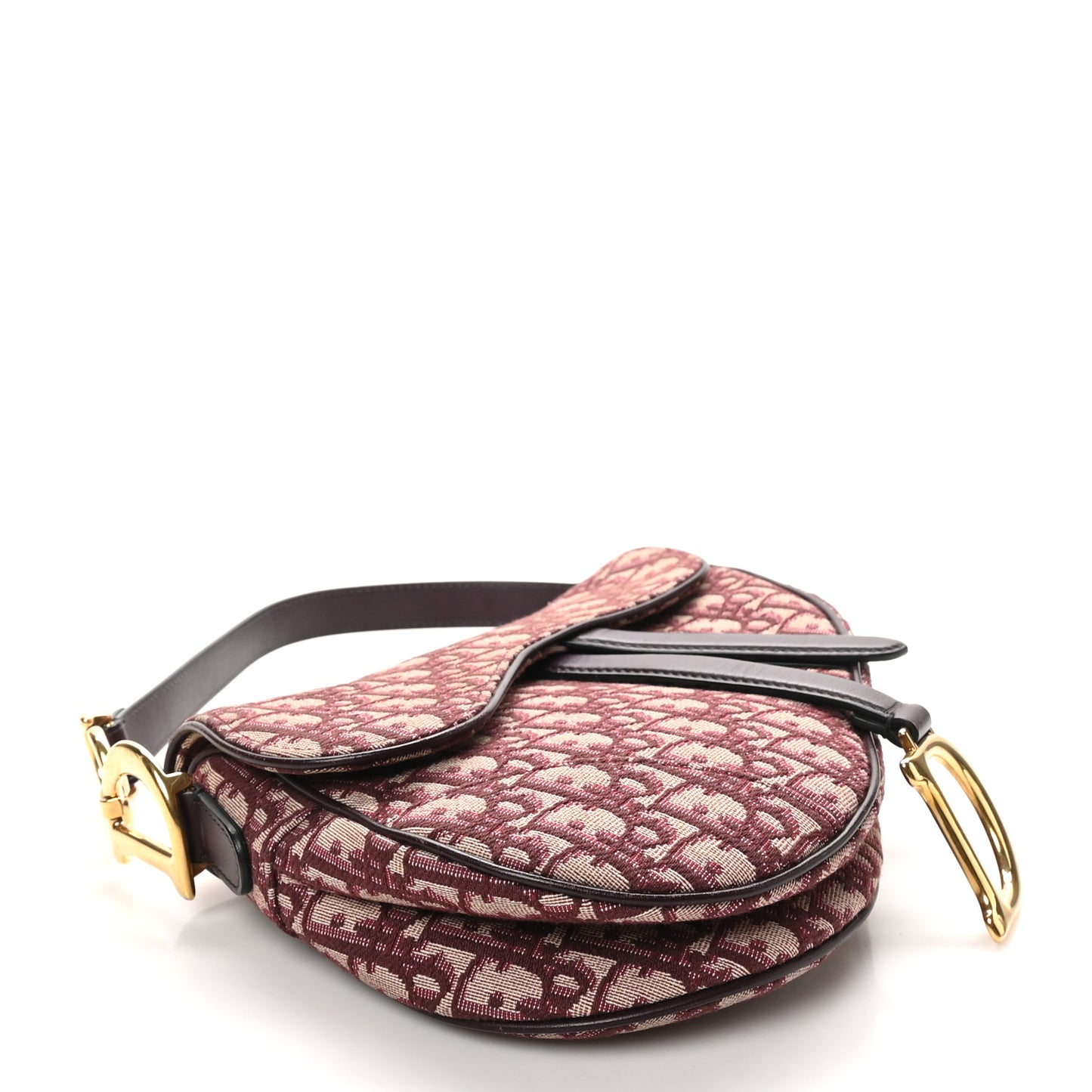 Oblique Saddle Bag Burgundy