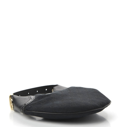 Gucci Monogram Hobo Bag Black 4 of 10