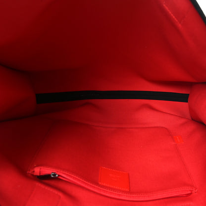 Christian Louboutin Linen Calfskin Extra Large Nastroloubi F.A.V.L. Tote Black 5 of 10