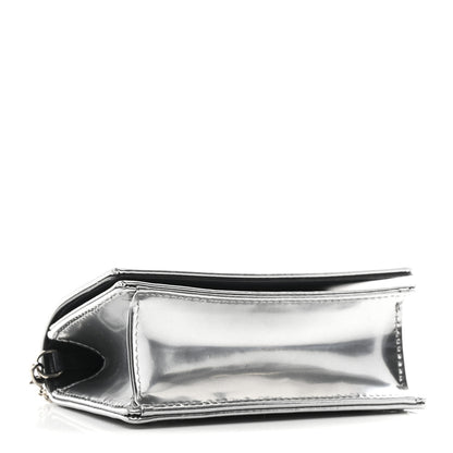 Christian Dior Metallic Patent Micro-Cannage Baby Diorama Flap Bag Silver 4 of 10