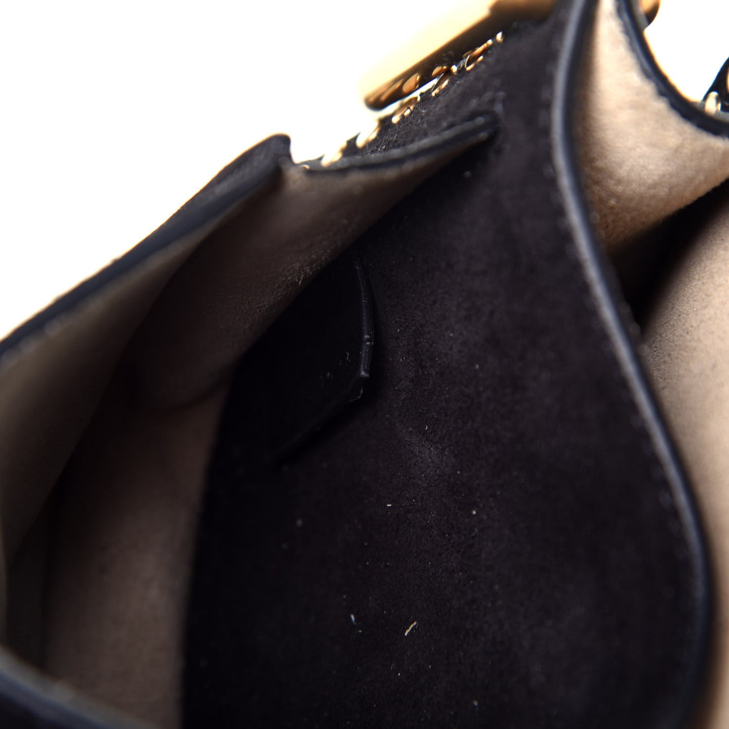 Suede Calfskin Braided Mini Hudson Shoulder Bag Black