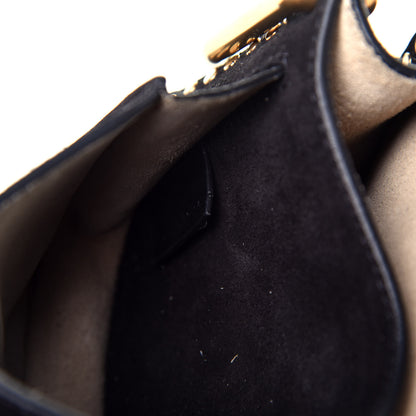 Chloe Suede Calfskin Braided Mini Hudson Shoulder Bag Black 7 of 9