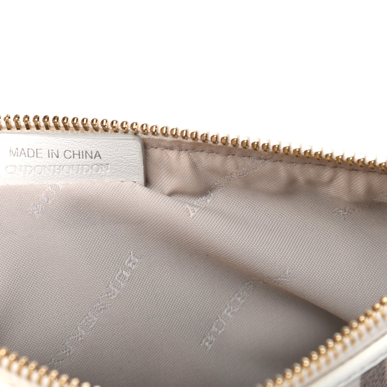 Burberry Haymarket Check Small Peyton Crossbody Clutch Bag White 6 of 6
