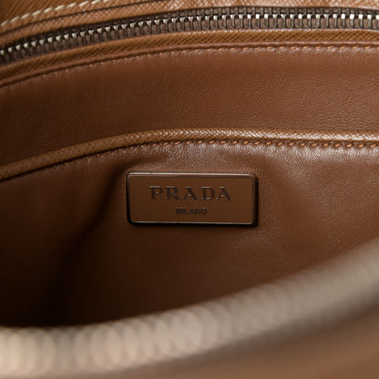 Prada Saffiano Medium Galleria Double Zip Tote Cannella Talco 7 of 10
