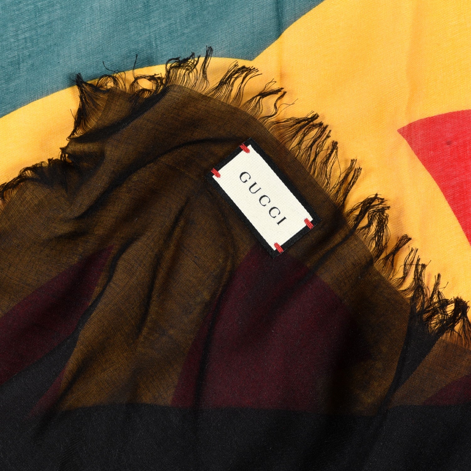 Gucci Modal Silk GG Shawl Black 2 of 3