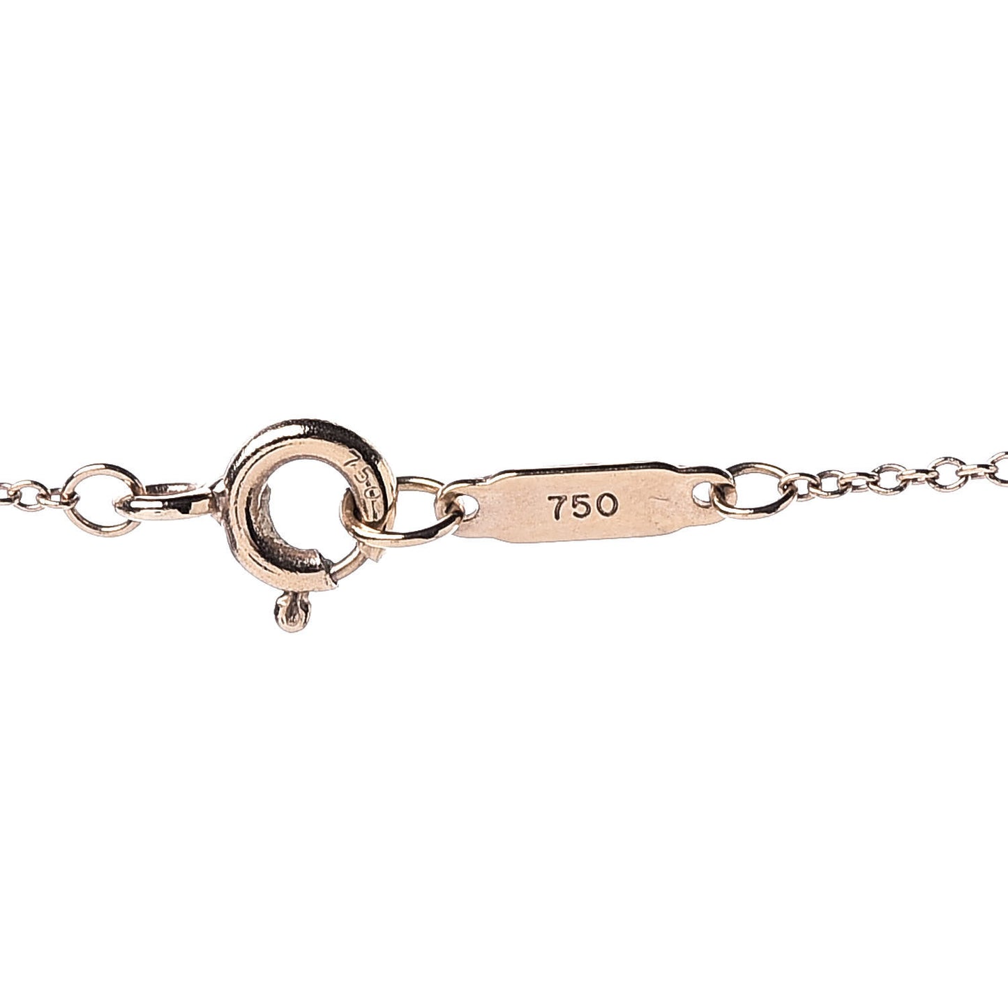 18K Rose Gold Double Open Heart Pendant Necklace