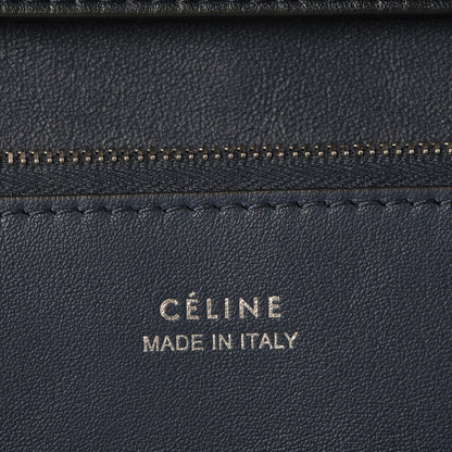 Celine Smooth Calfskin Oval Clutch Navy 5 of 8
