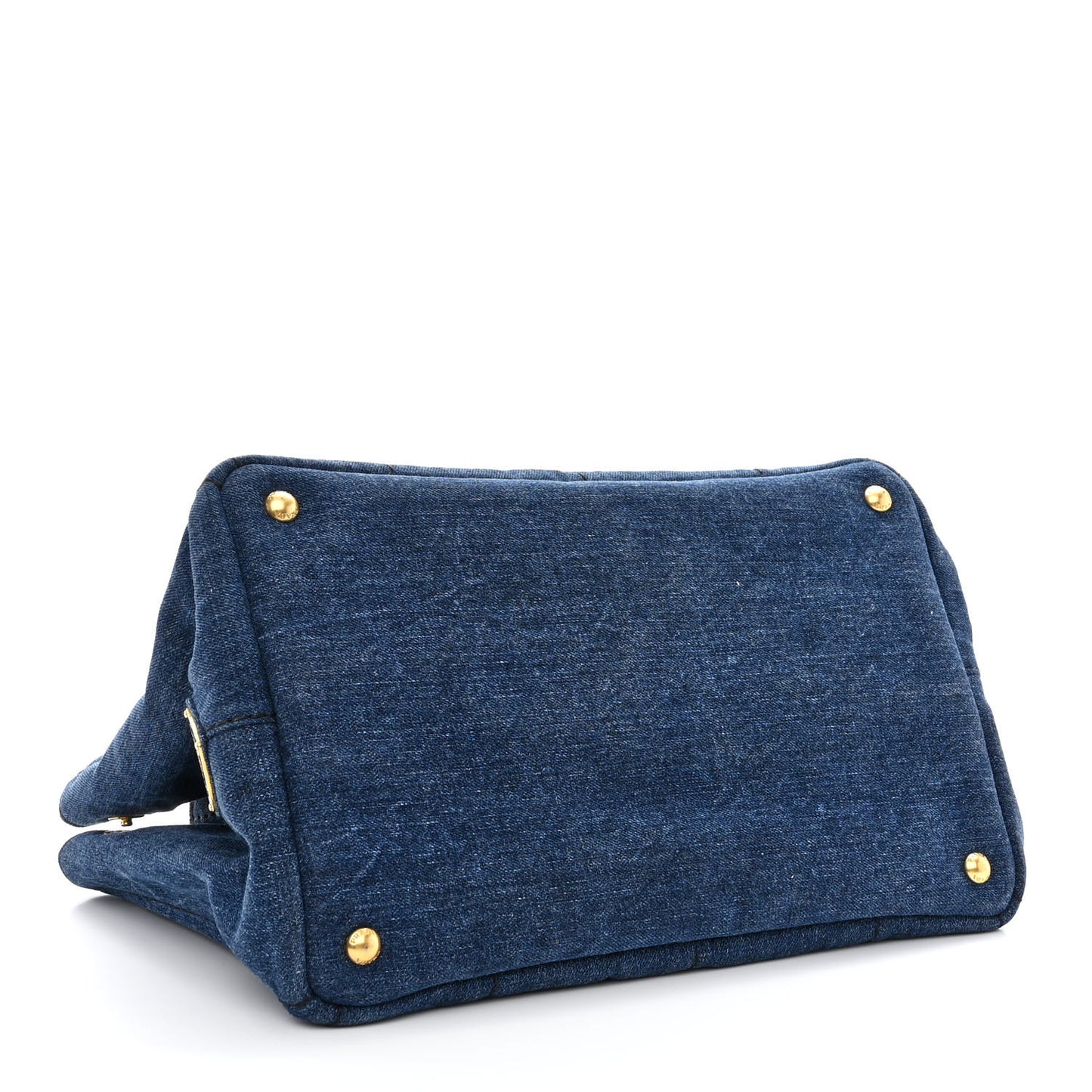 Denim Logo Tote Bleu
