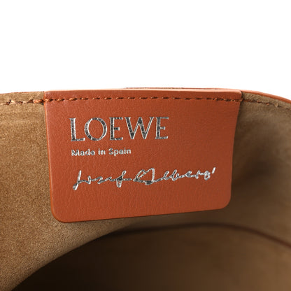 Loewe x Albers Calfskin Medium Puzzle Fold Tote Caramel Bright Green 6 of 10