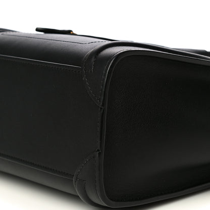 Celine Smooth Calfskin Nano Luggage Black 10 of 16
