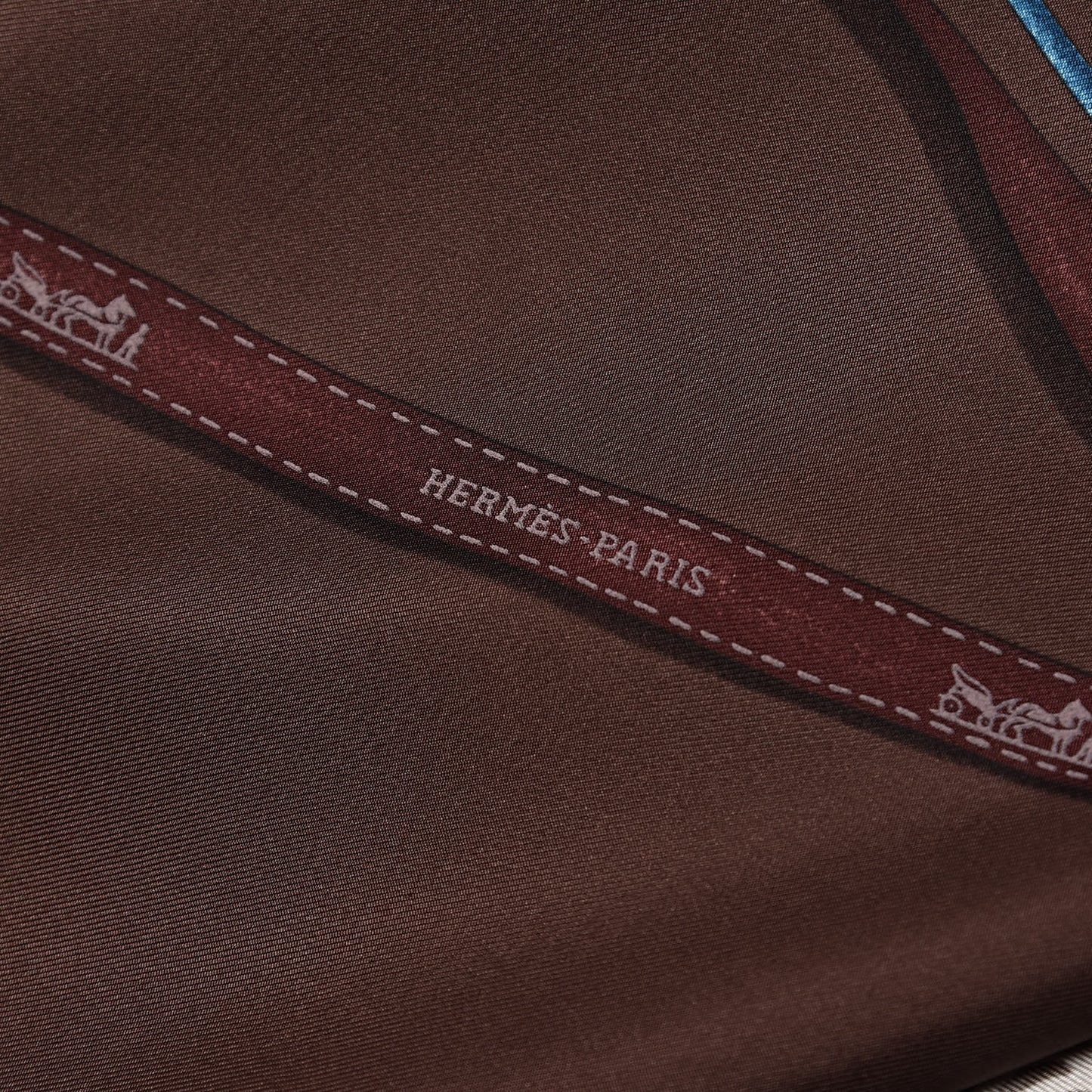 Silk Attrape Tes Reves Scarf 90 Chocolat Ardoise Taupe