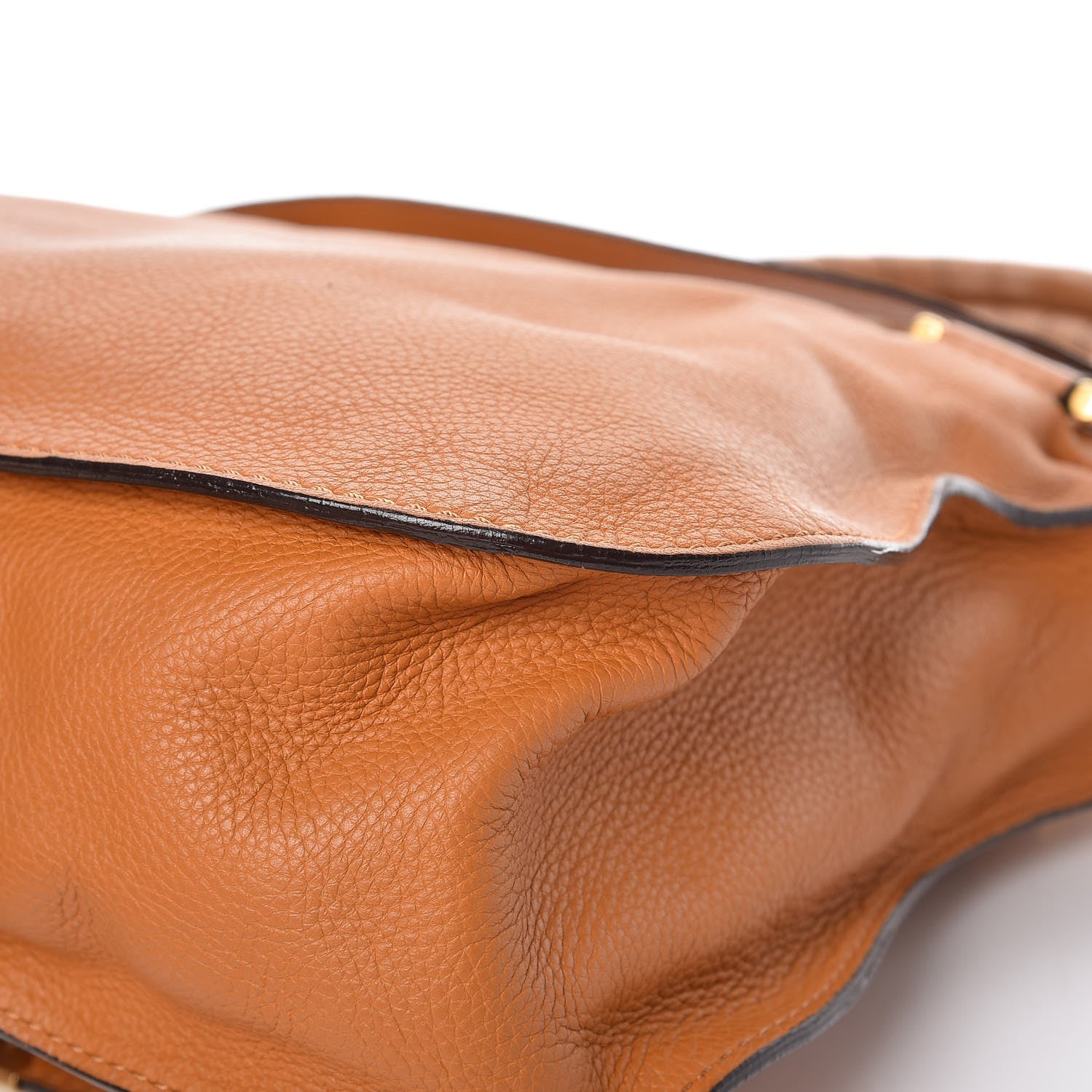 Chloe Calfskin Medium Marcie Satchel Brown Sugar 12 of 16