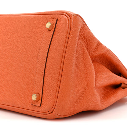 Hermes Togo Birkin 30 Orange 8 of 19
