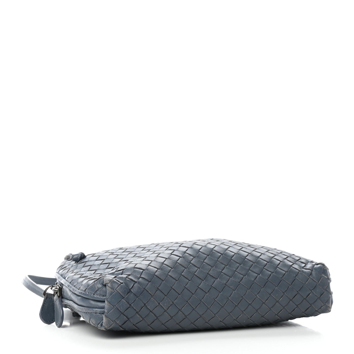 Nappa Intrecciato Pillow Crossbody Messenger Baltic Blue