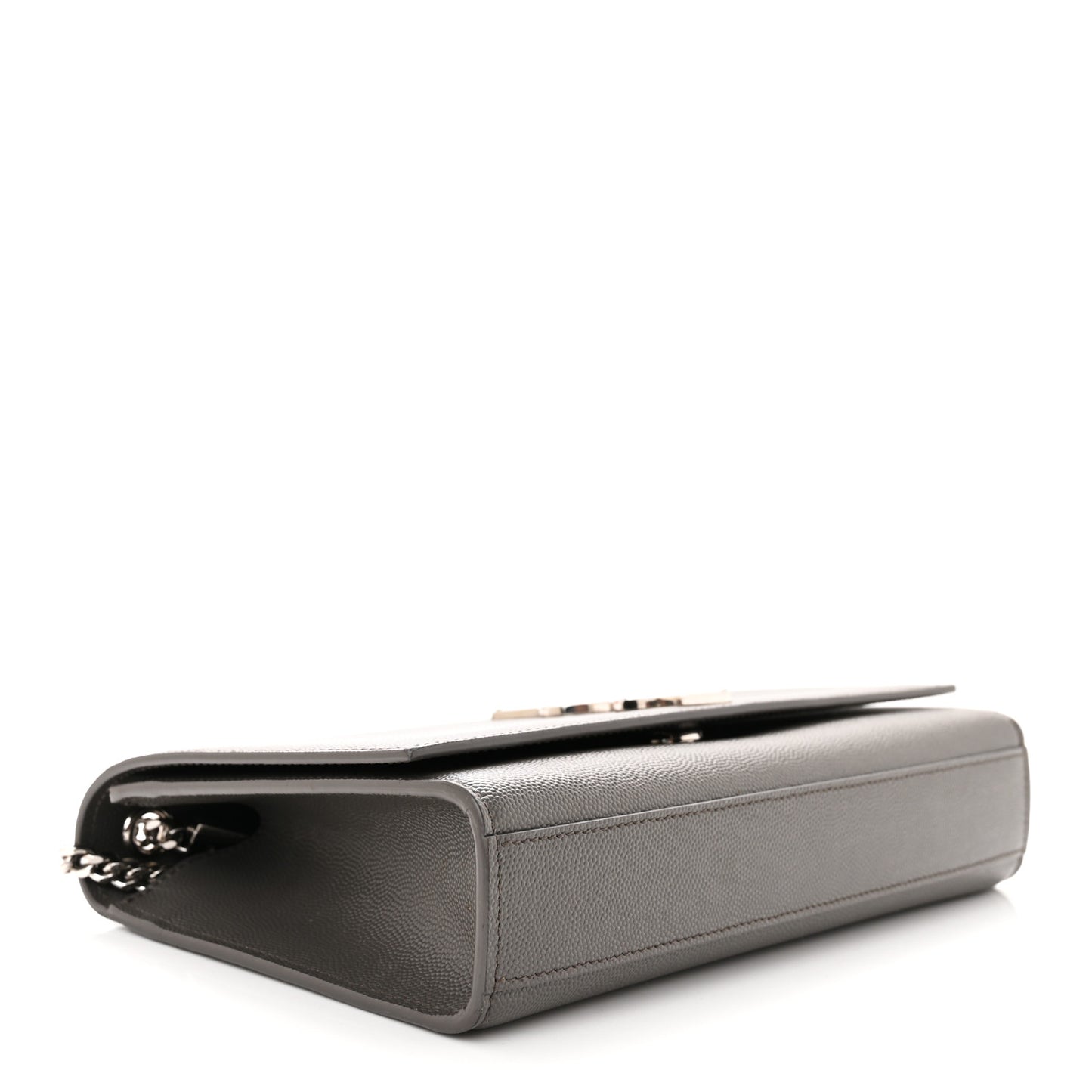 Grain De Poudre Medium Classic Monogram Kate Satchel Earth Grey