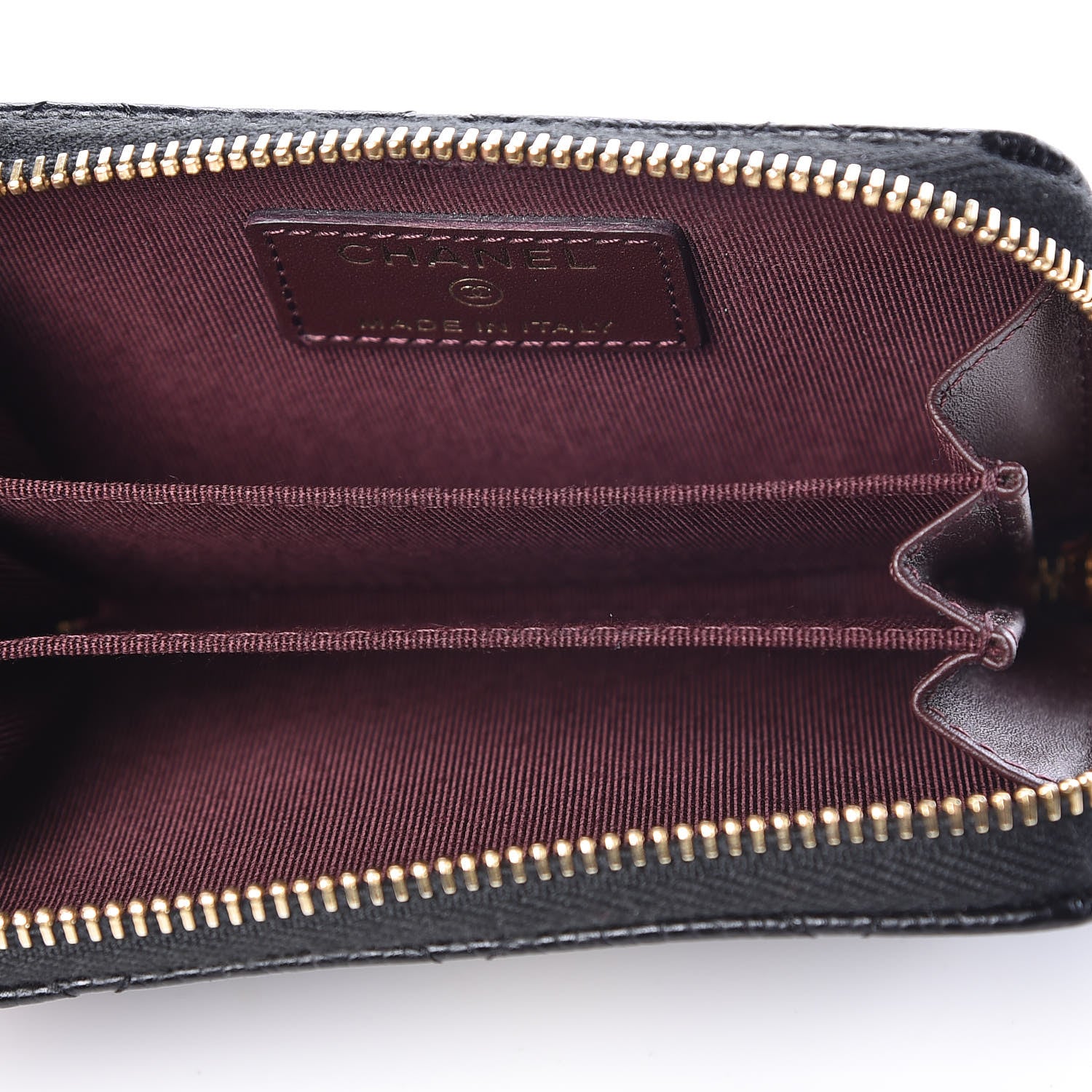 Chanel Caviar Quilted Zip Coin Purse Black 5 of 8