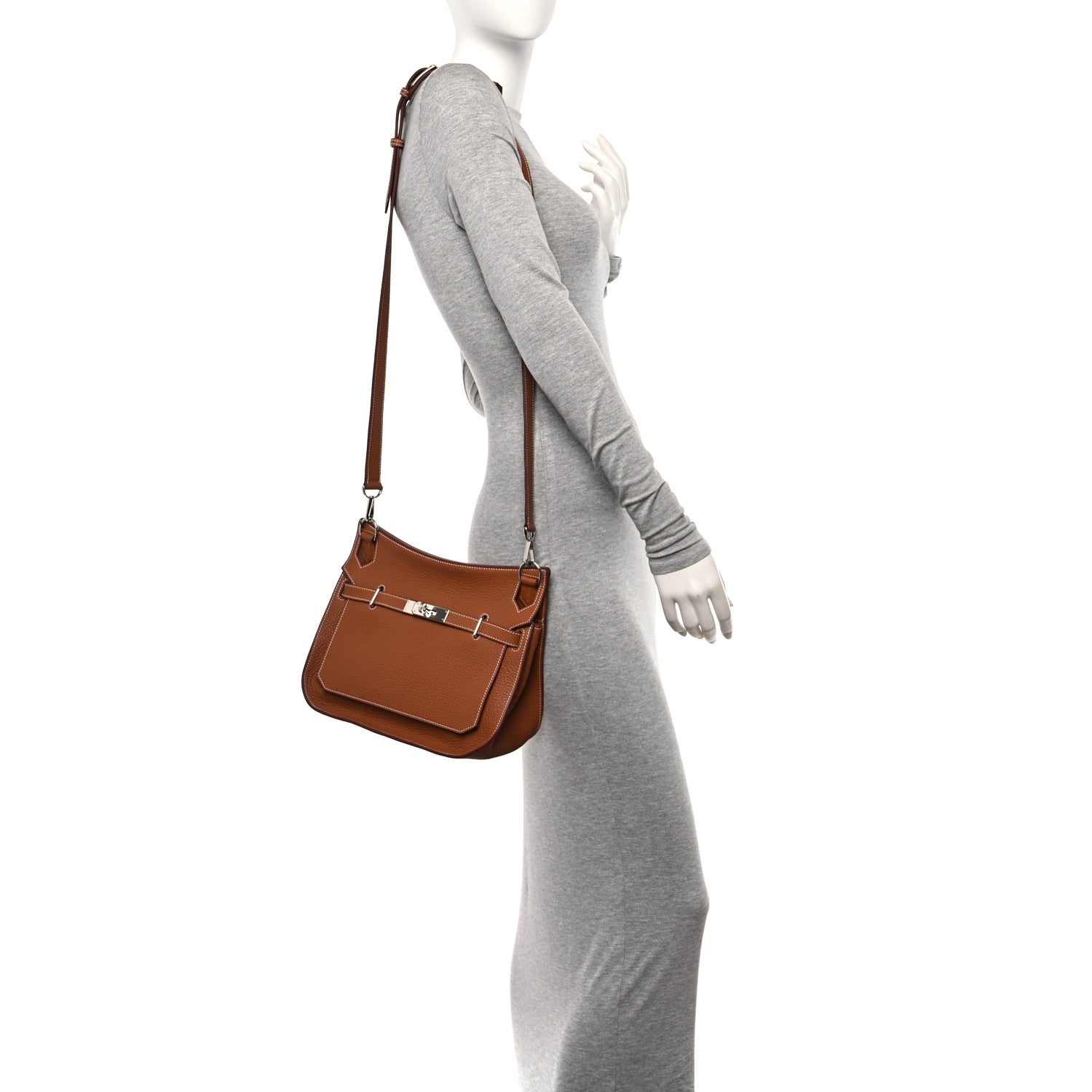 Hermes Taurillon Clemence Jypsiere 28 Gold 2 of 13