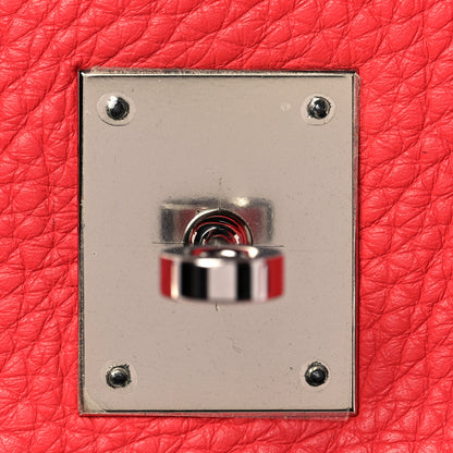 Hermes Taurillon Clemence Birkin 35 Bougainvillea 25 of 36