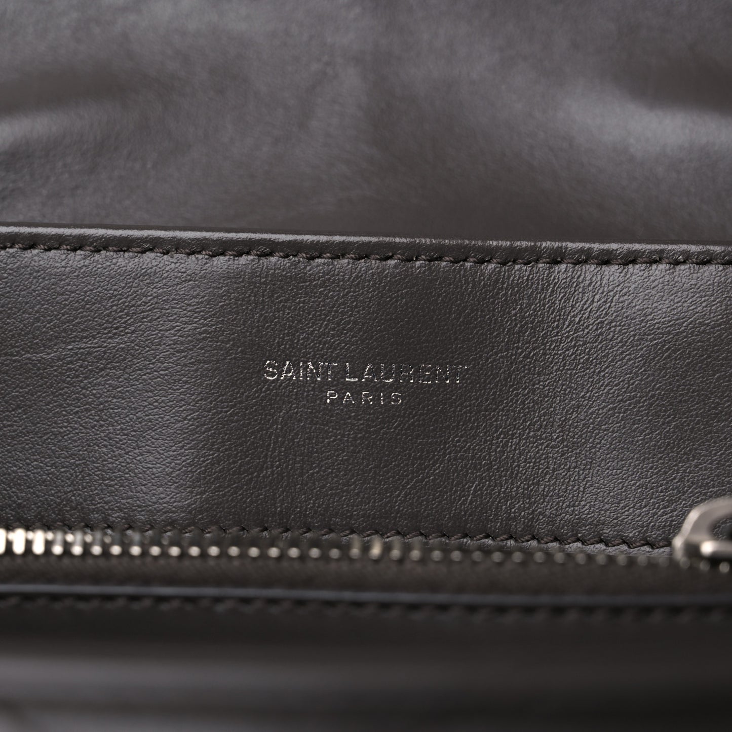Calfskin Y Quilted Monogram Medium Loulou Chain Satchel Asphalt