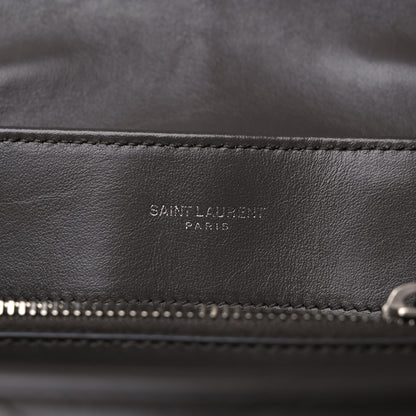 Saint Laurent Calfskin Y Quilted Monogram Medium Loulou Chain Satchel Asphalt 6 of 13