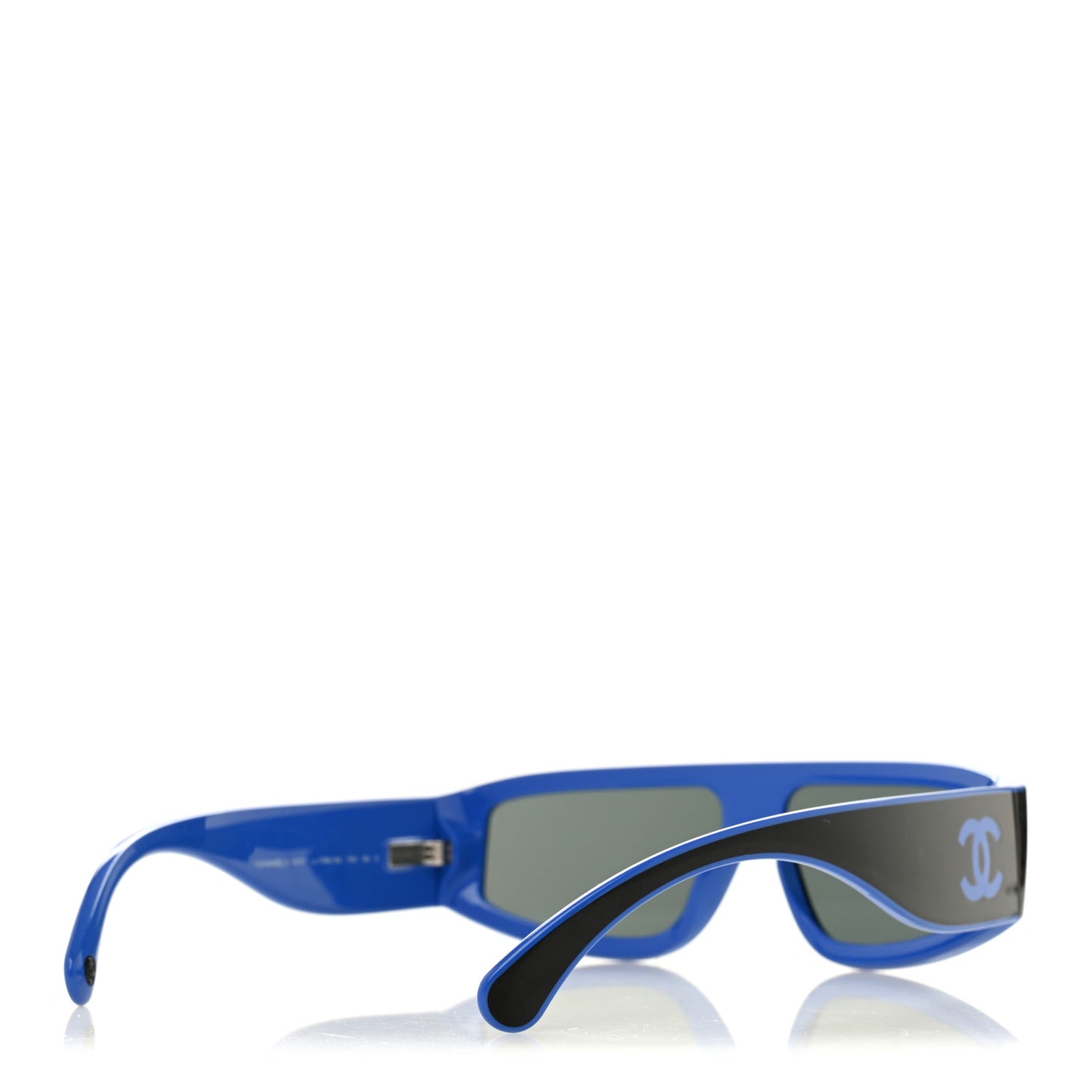 Acetate Cat Eye Sunglasses 6057 Black Blue