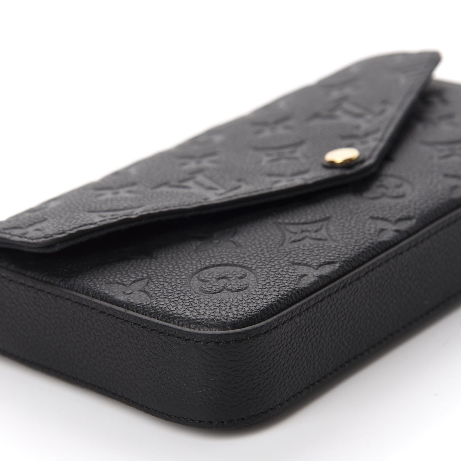 Louis Vuitton Empreinte Pochette Felicie Chain Wallet Black 6 of 13