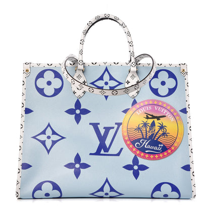 Louis Vuitton Monogram Giant Hawaii Onthego Blue 1 of 11
