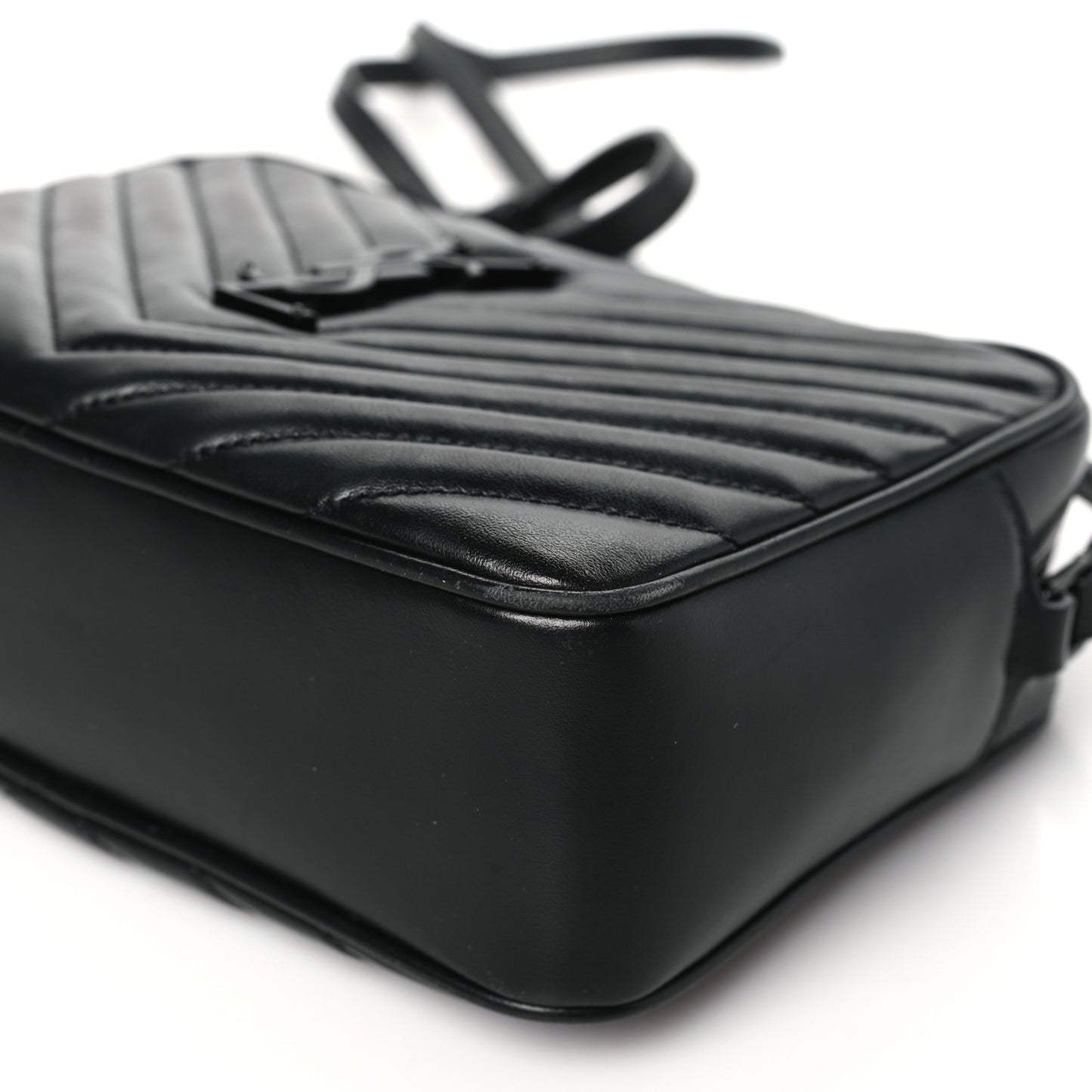 Calfskin Matelasse Monogram Monochrome Lou Camera Bag Black