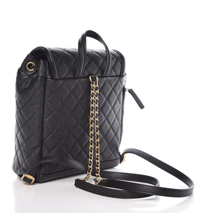 Chanel Caviar Quilted Filigree Backpack Black 3 of 9