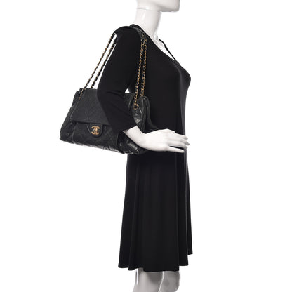 Chanel Iridescent Calfskin Large Chic Quilt Flap Black 2 of 13