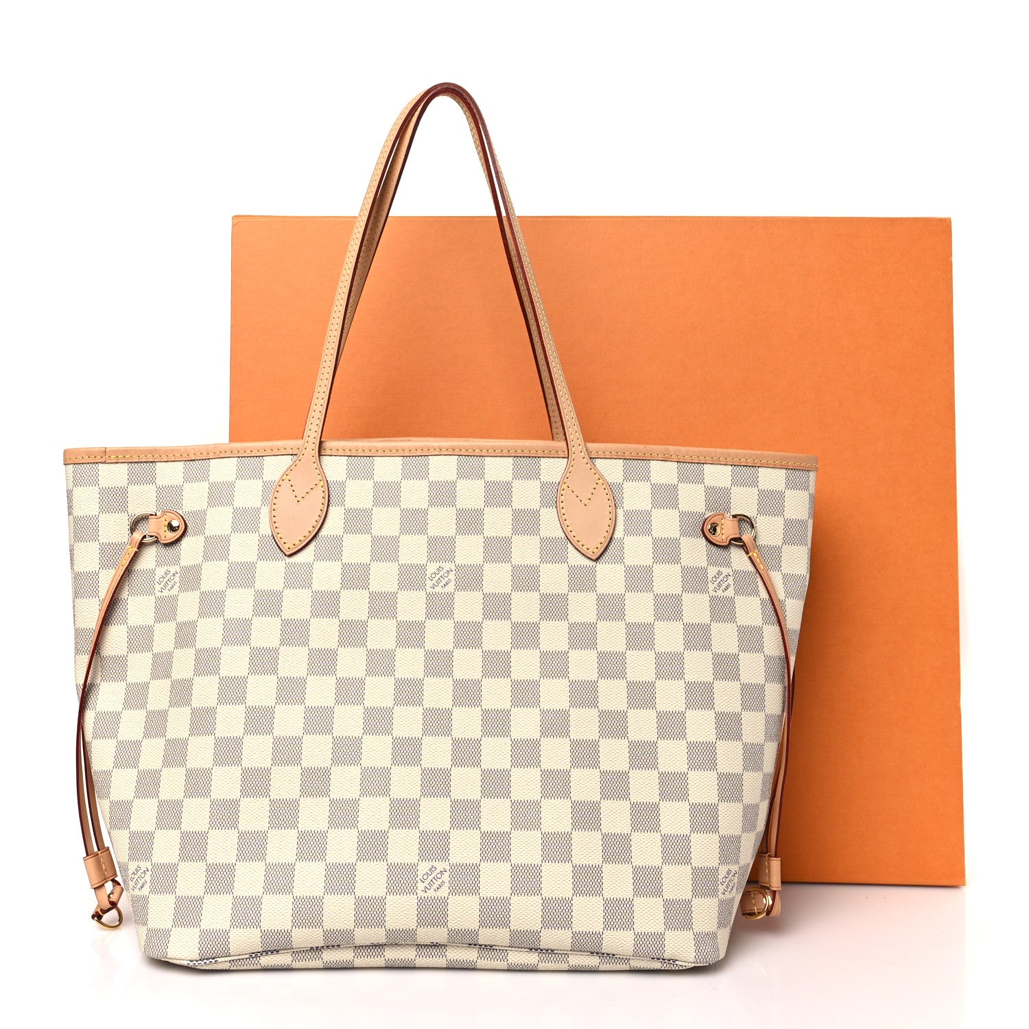 Louis Vuitton Damier Azur Neo Neverfull MM Rose Ballerine 10 of 10