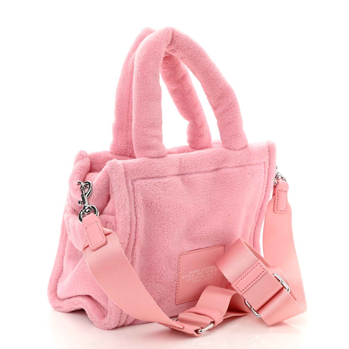 Polyester Mini Terry Tote Bag Light Pink