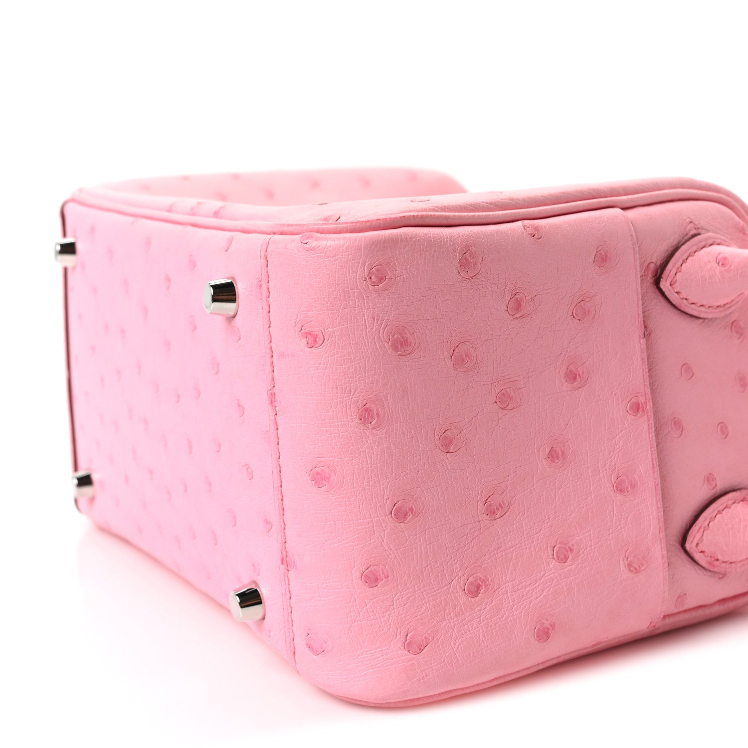 Hermes Ostrich Mini Lindy 20 Rose Bubblegum 9 of 10