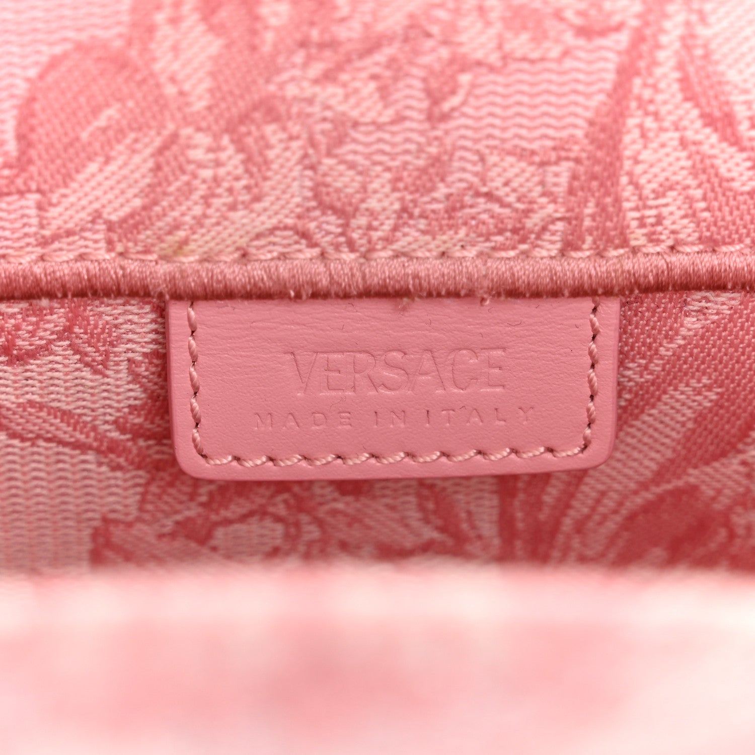 Versace Jacquard Barocco Extra Small Athena Tote Pink 6 of 11