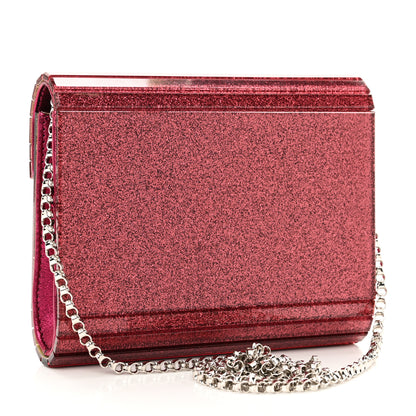 Jimmy Choo Acrylic Glitter Micro Candy Clutch Red 3 of 9