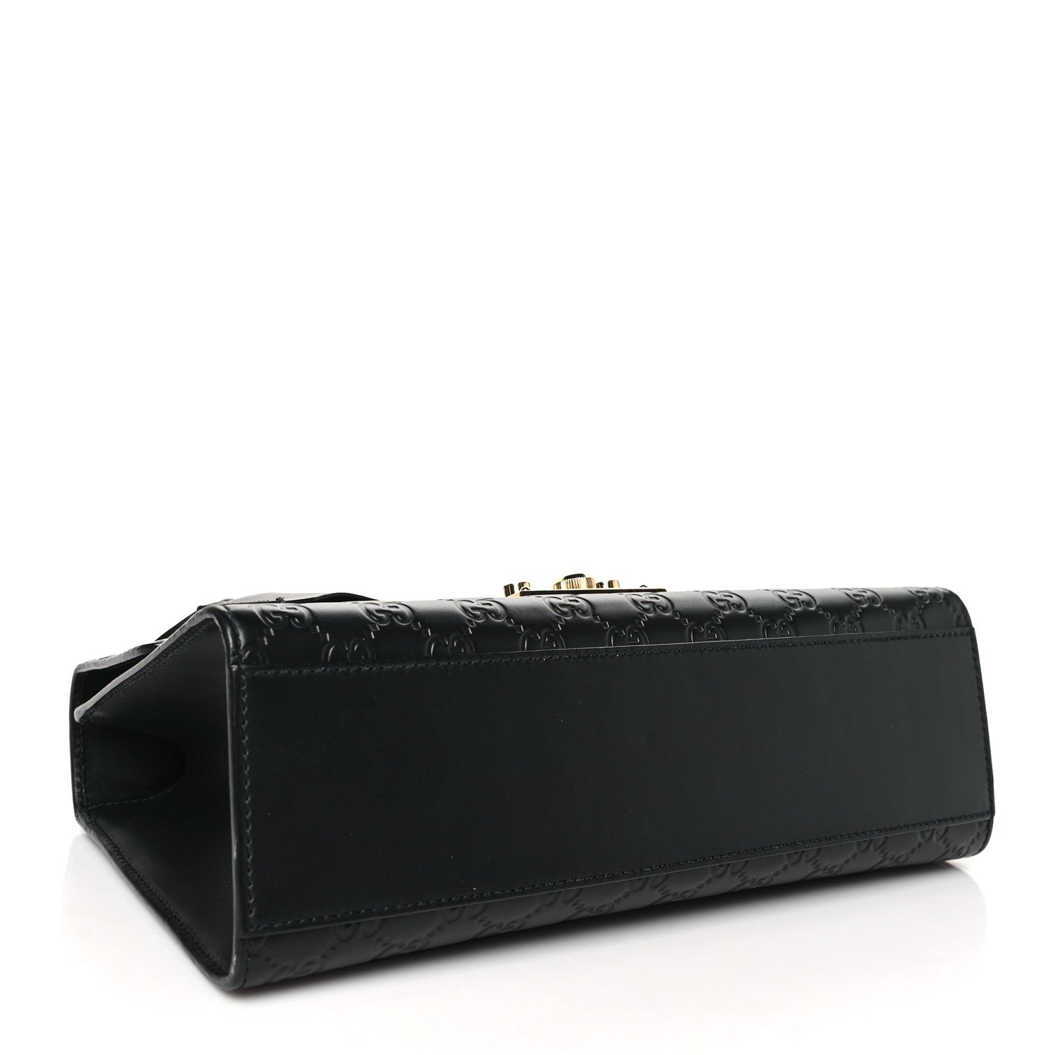 Gucci Guccissima Medium Padlock Shoulder Bag Black 4 of 10