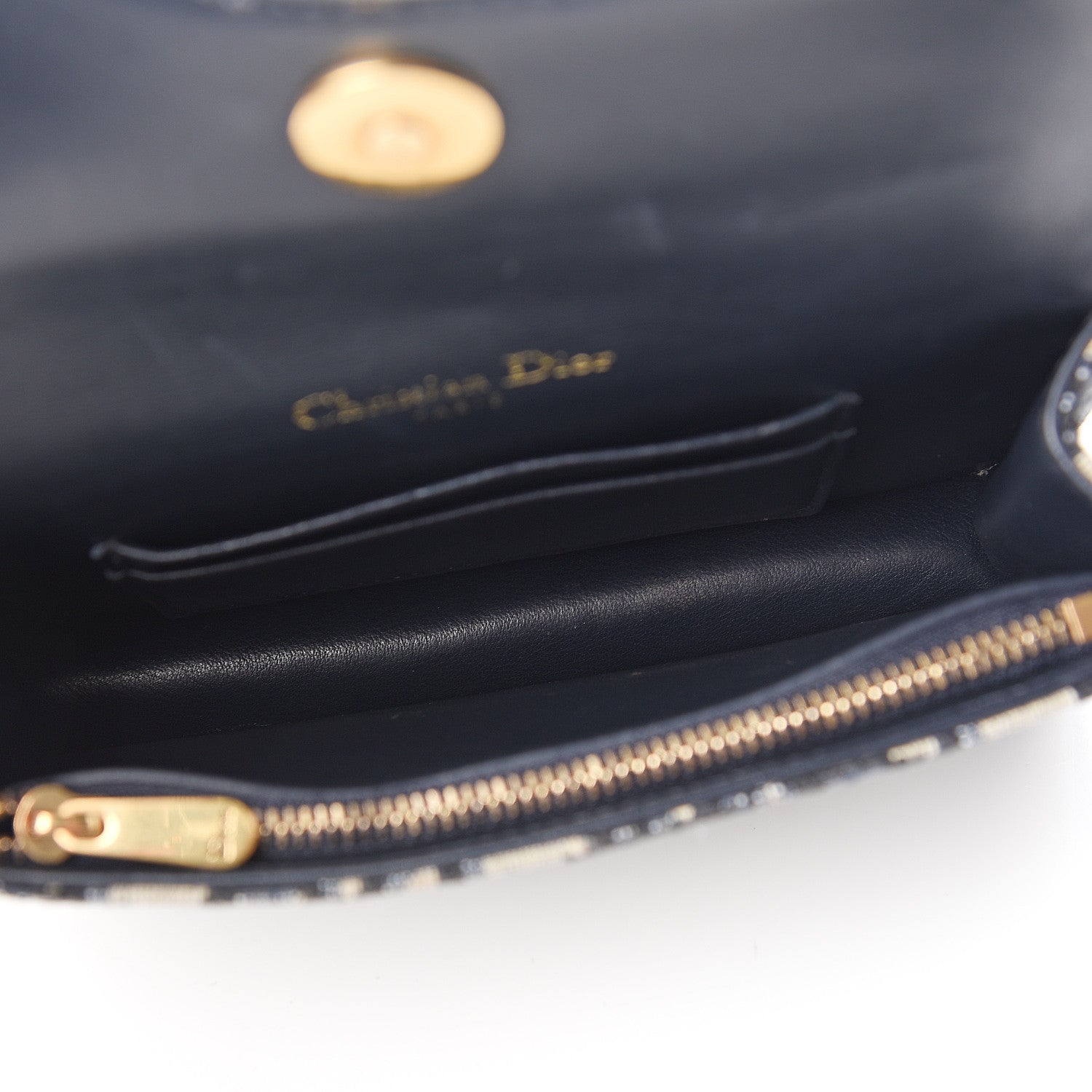 Christian Dior Oblique Saddle Belt Bag Blue 5 of 11