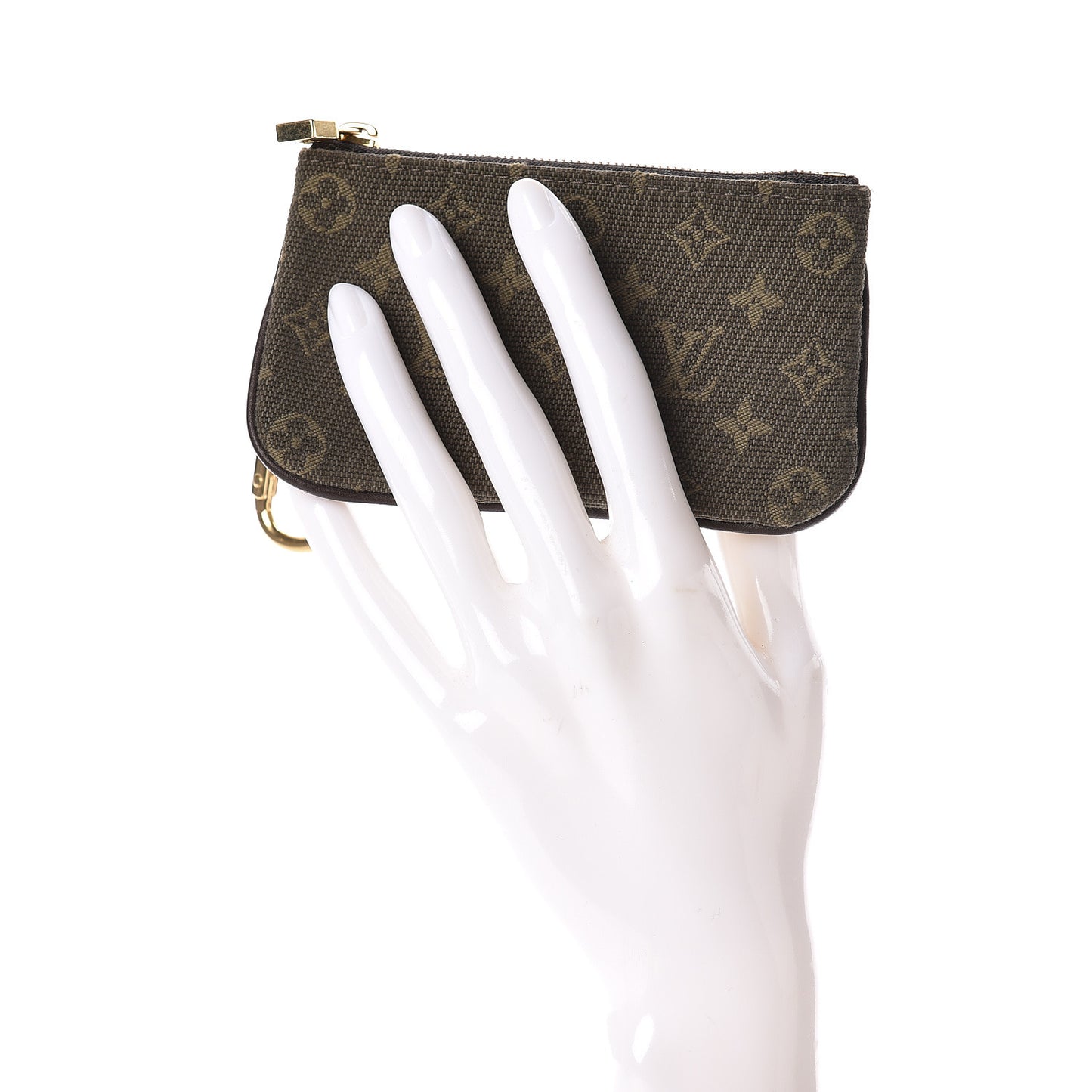 Mini Monogram Key Pouch Kaki