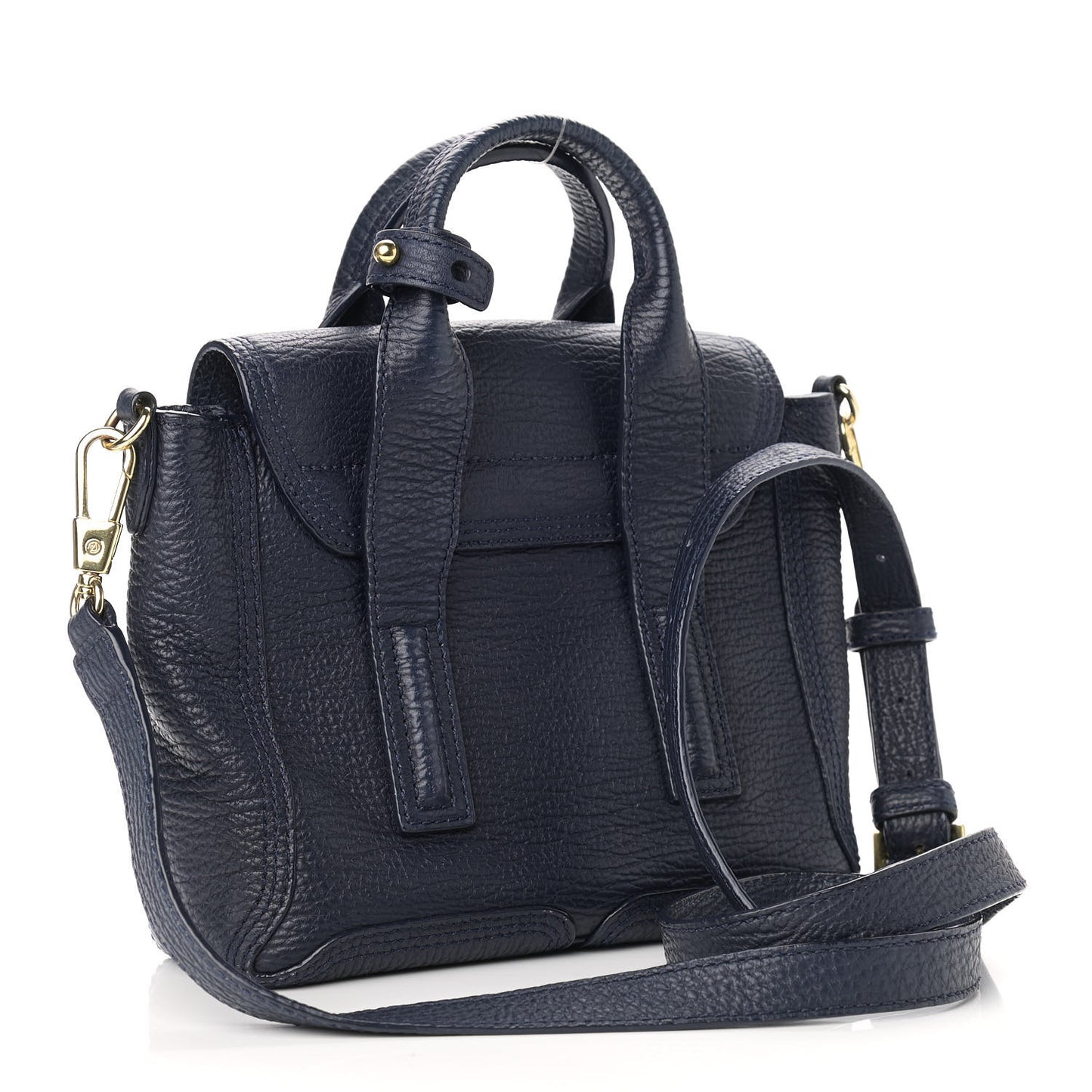 Textured Calfskin Mini Pashli Satchel Ink