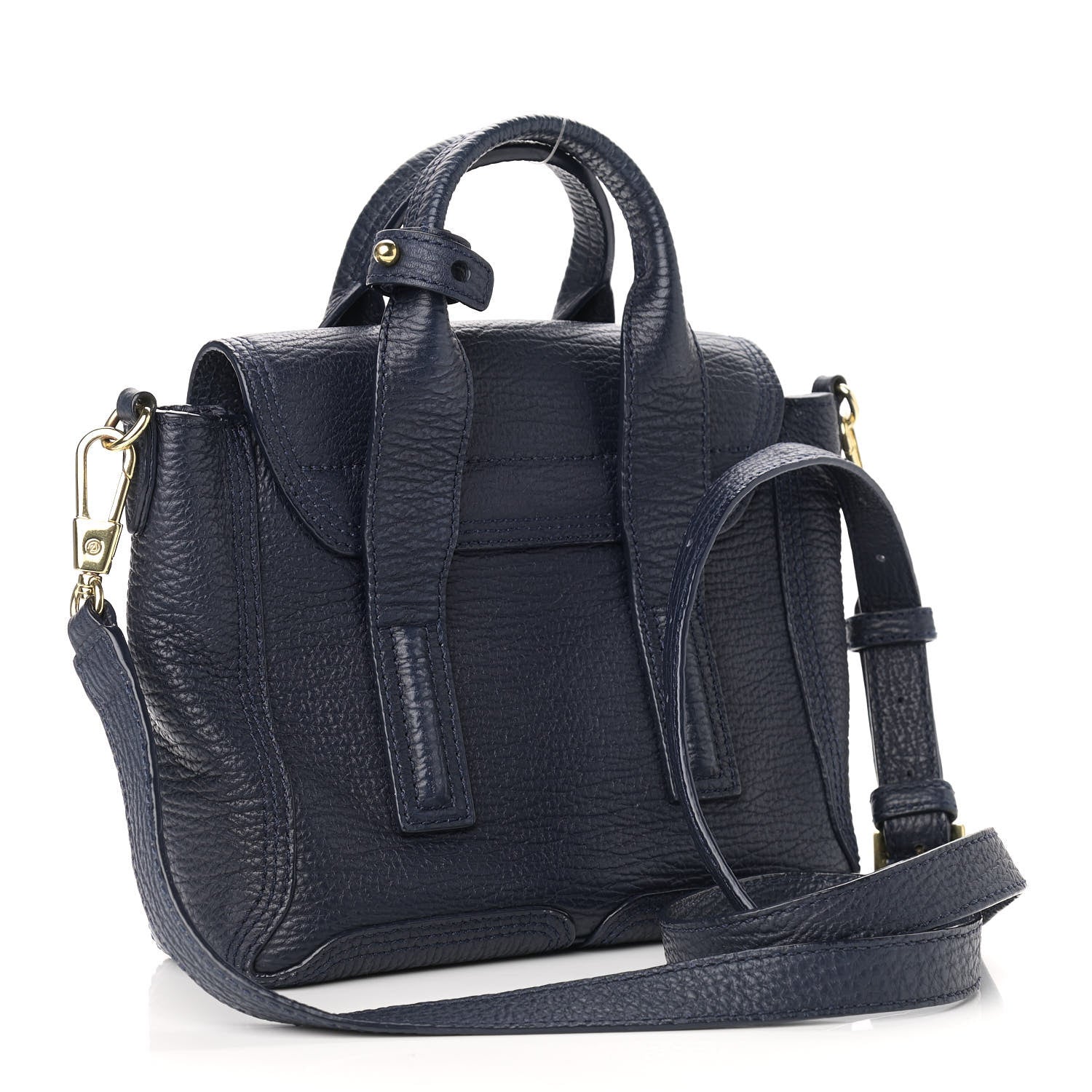 3.1 Phillip Lim Textured Calfskin Mini Pashli Satchel Ink 3 of 12