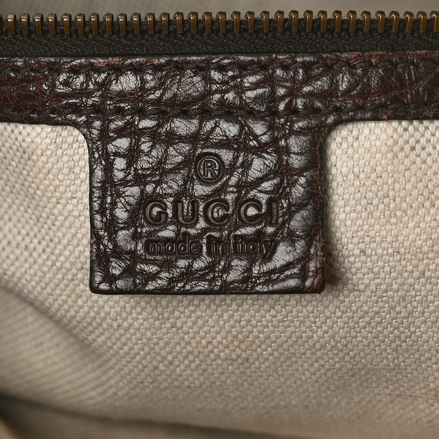 Gucci Monogram Medium GG Running Tote Dark Brown 6 of 12