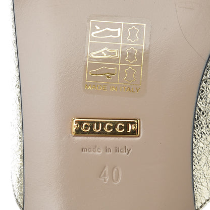 Gucci Galassia Womens GG Marmont Fringe Slippers 40 Platino 6 of 10
