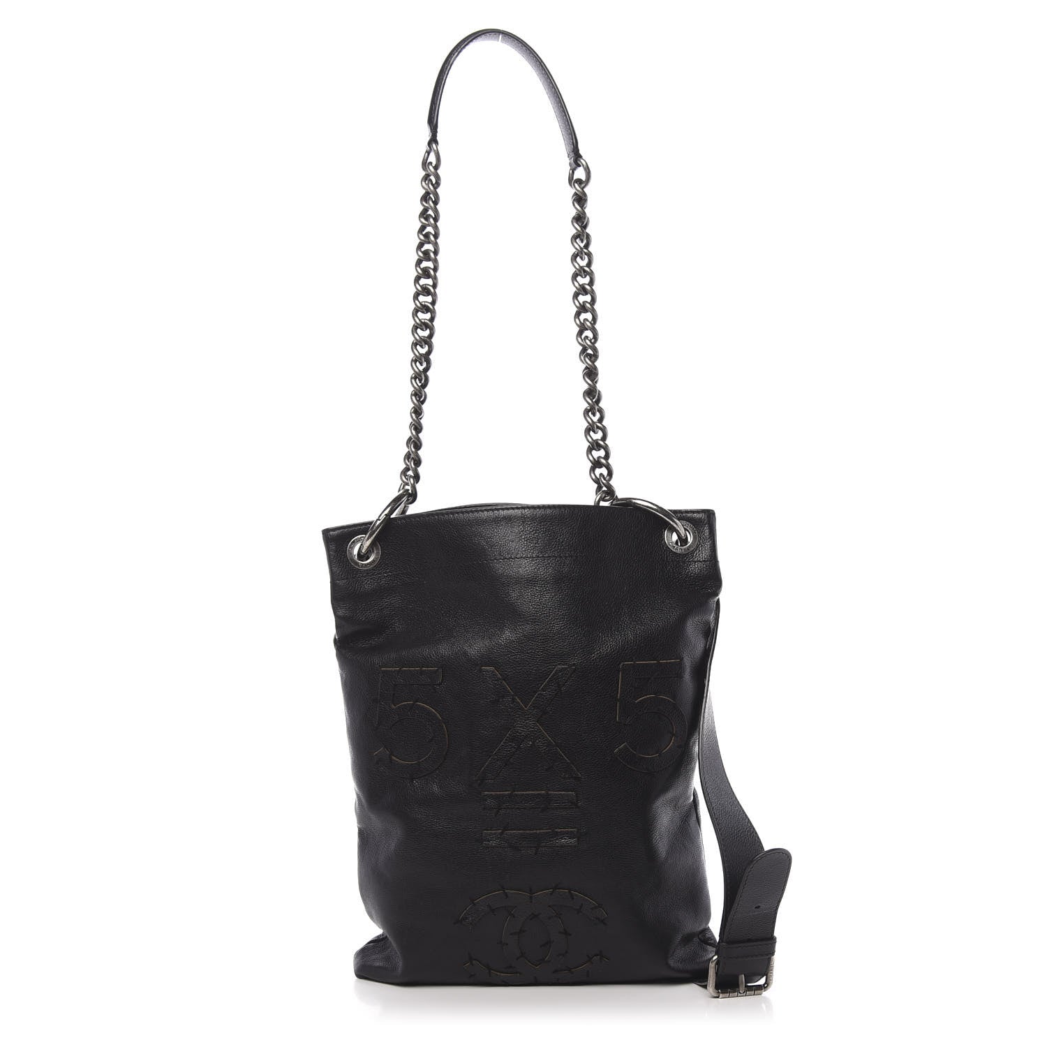 Chanel Calfskin Oser Sans Poser Messenger Black 1 of 13