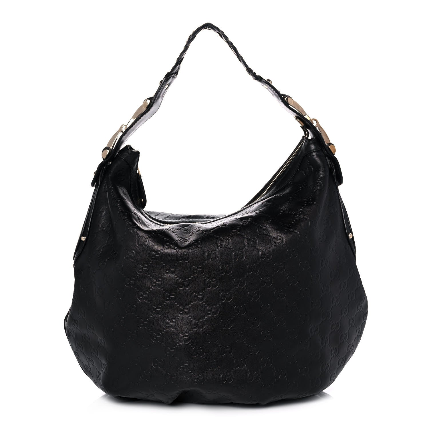 Gucci Guccissima Pelham Medium Hobo Black 1 of 17