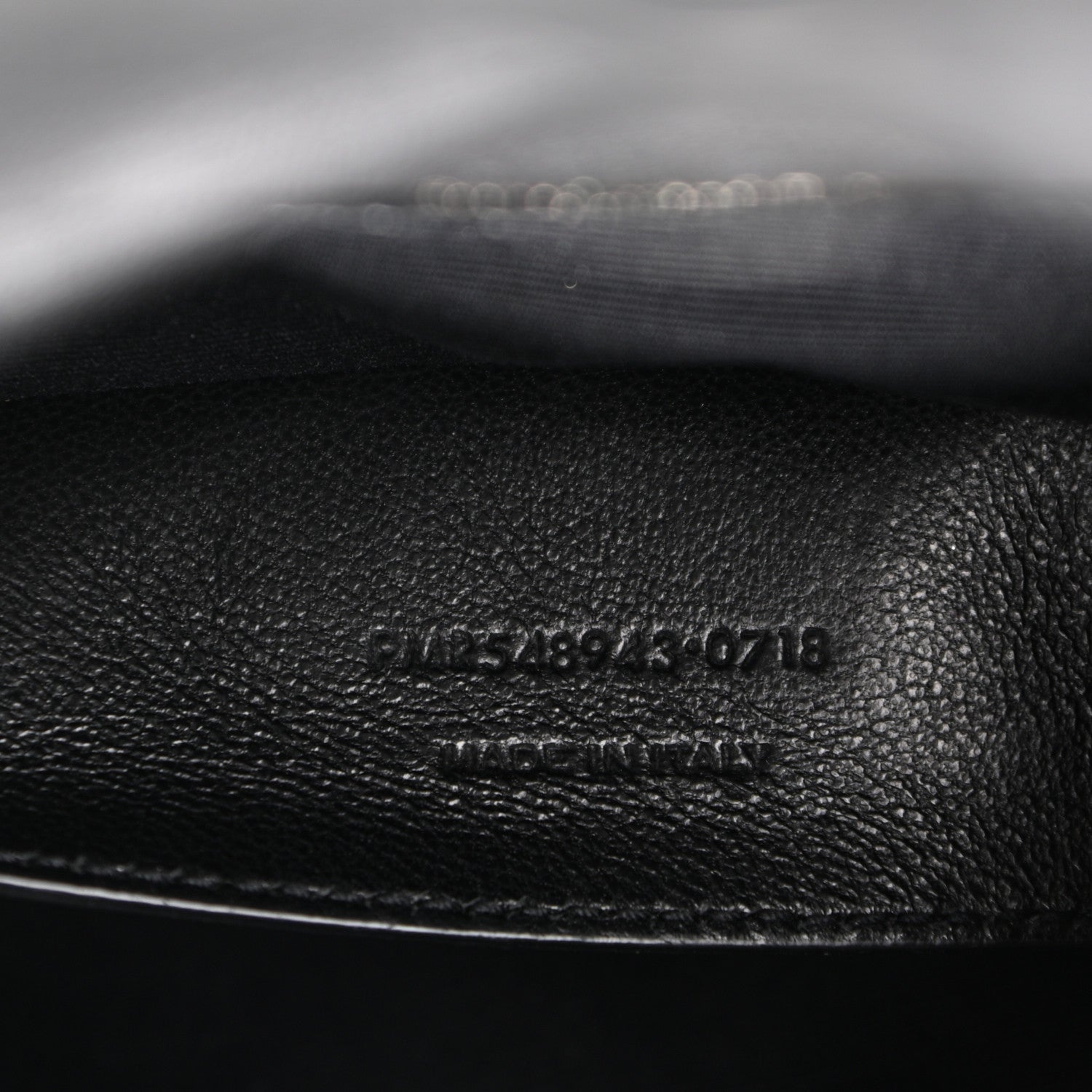 Saint Laurent Patent Crocodile Embossed Lambskin Monogram Baby Niki Chain Satchel Black 7 of 12