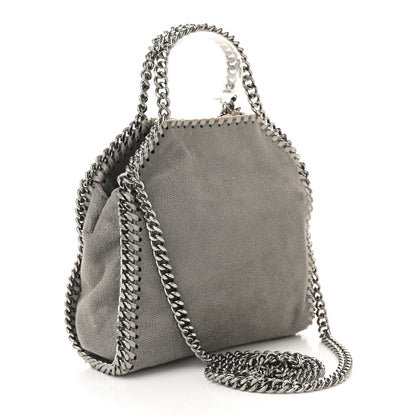 Stella McCartney Shaggy Deer Tiny Falabella Tote Grey 3 of 10