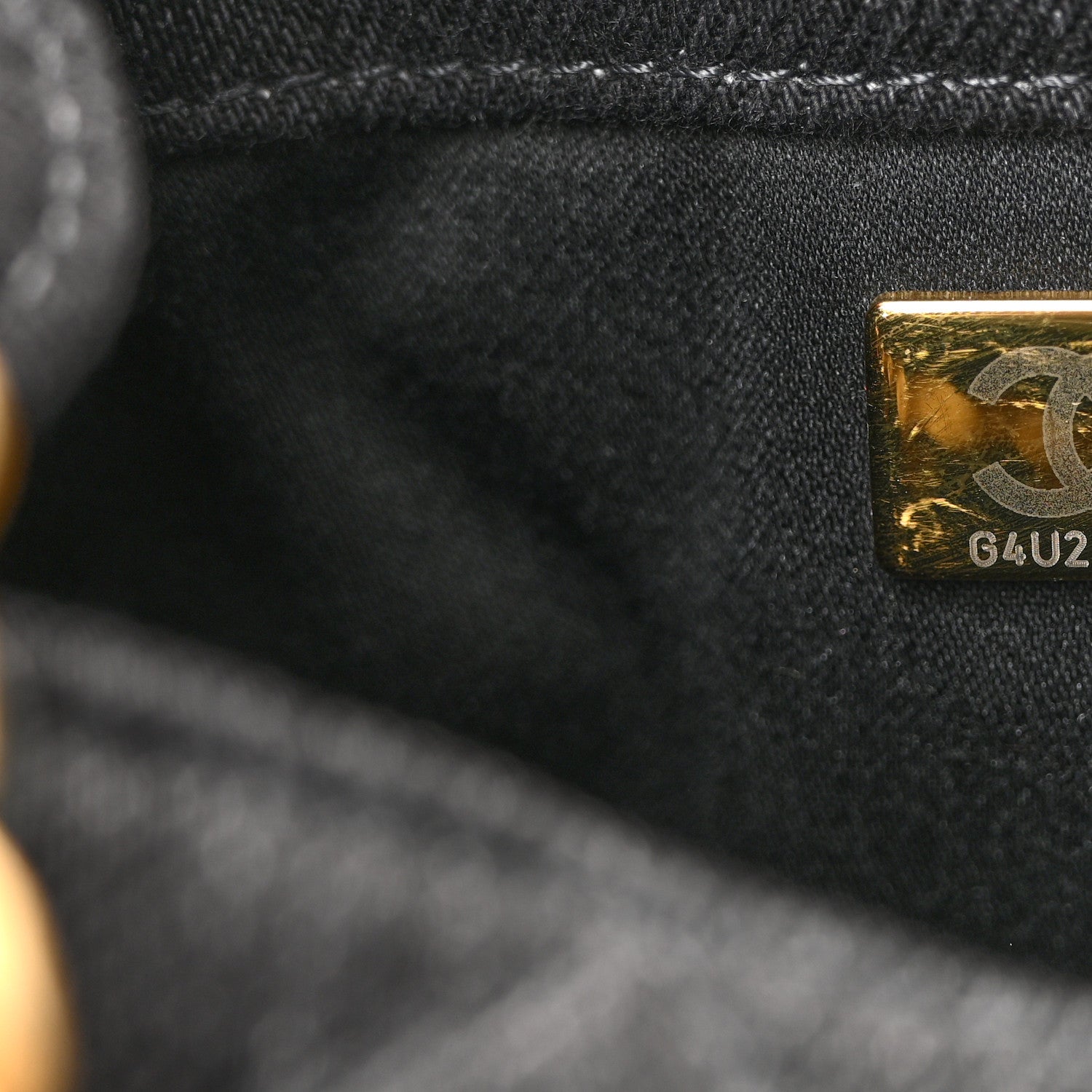 Chanel Washed Denim Quilted Small Chanel 25 Handbag Black 7 of 10