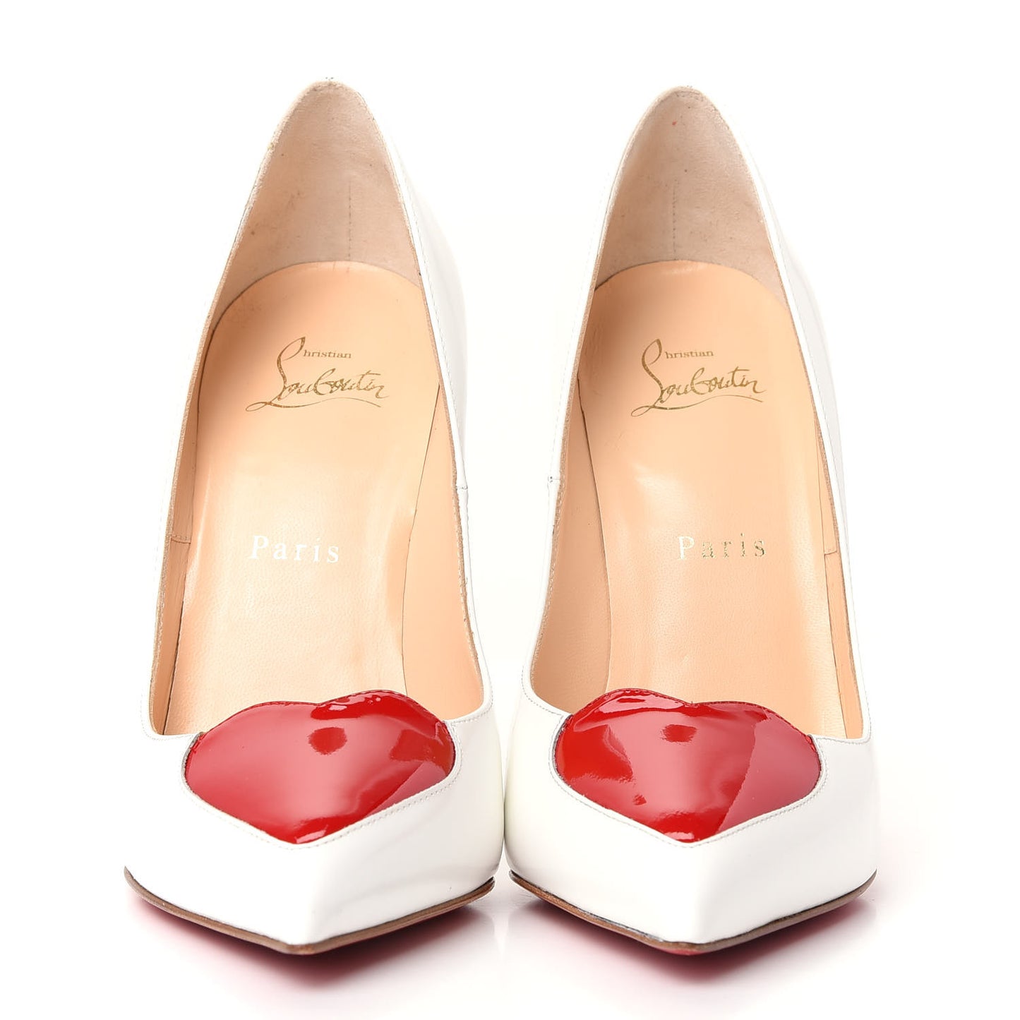 Jazz Calf Patent Corafront 120 Pumps 38 White Red