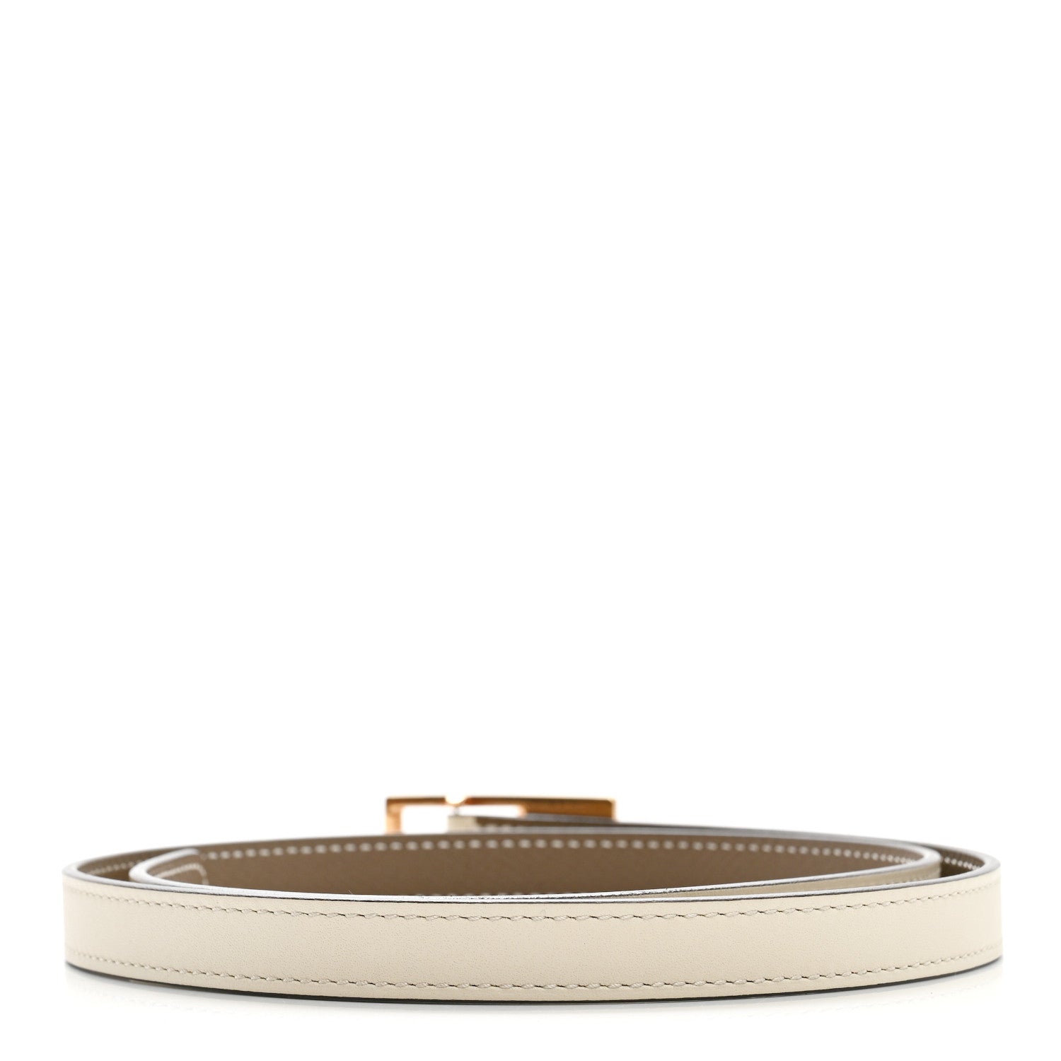 Hermes Epsom Swift 13mm Lucky 15 Belt 75 Etoupe Nata 2 of 6
